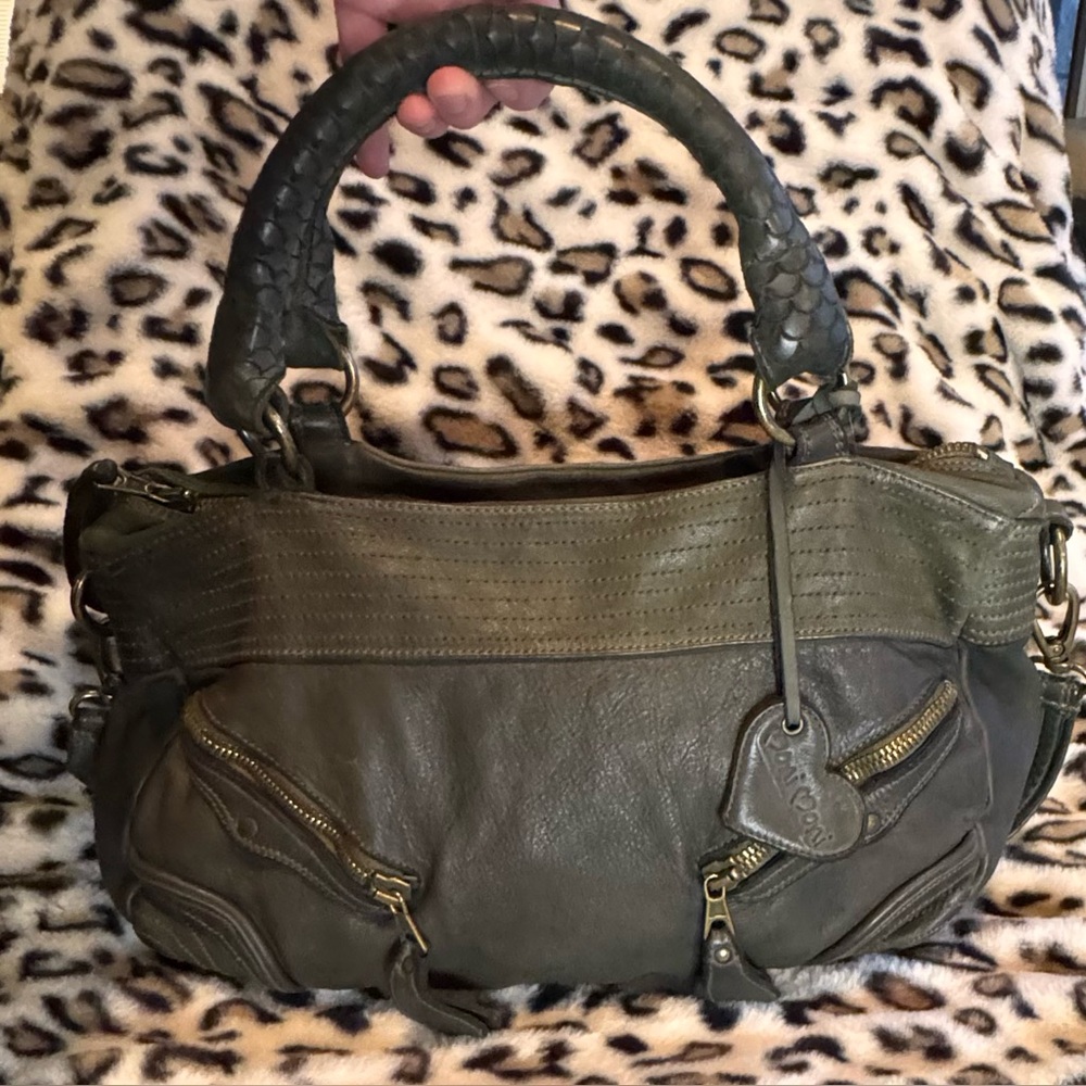 Moni Moni Satchel in dark olive/brown